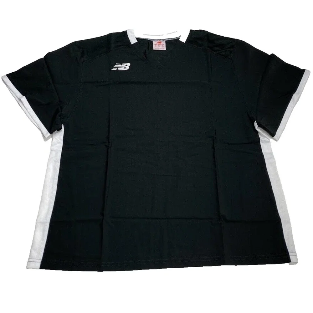 New Balance Freeze Lacrosse Jersey Adult XL Black‎ White LAX Mens